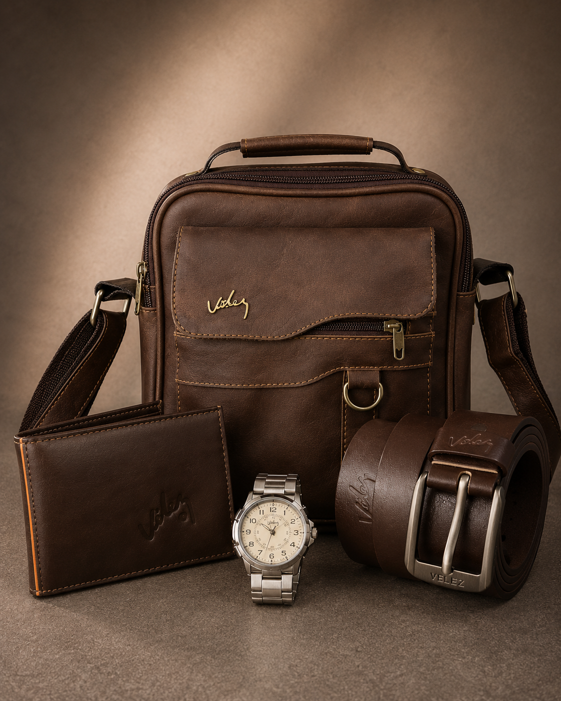 🔥 Combo Caballero Elegante 4 en 1 | Bolso + Cartera + Regalos GRATIS